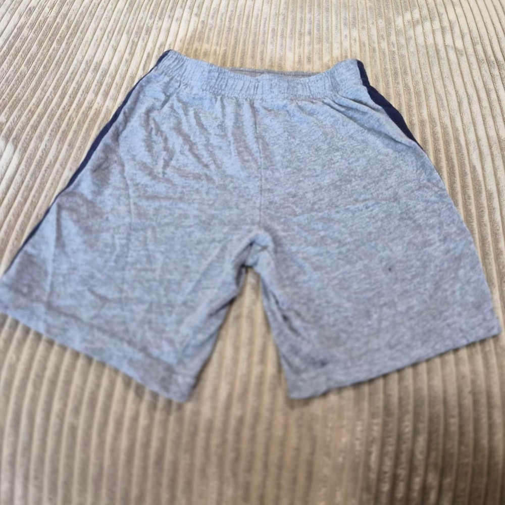 The Children's Place Boys Heather Grey Navy Stripe Athletic Shorts Size 5T